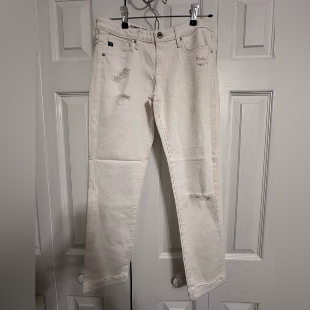 AG Adriano Goldschmied white jeans Designer